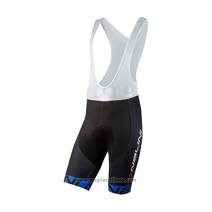 2021 Abbigliamento Ciclismo Nalini Nero Blu Manica Corta e Salopette