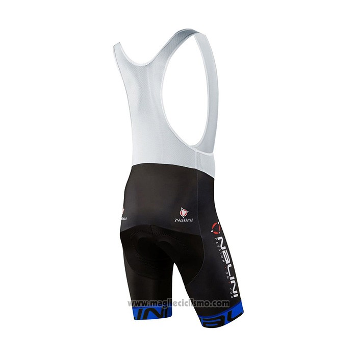 2021 Abbigliamento Ciclismo Nalini Nero Blu Manica Corta e Salopette