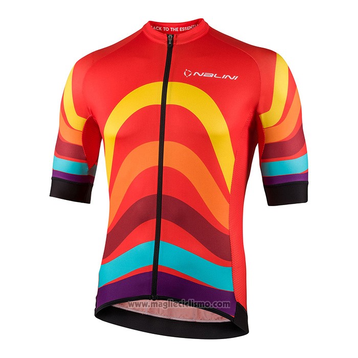2022 Abbigliamento Ciclismo Nalini Rosso Manica Corta e Salopette