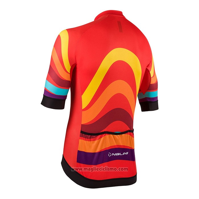 2022 Abbigliamento Ciclismo Nalini Rosso Manica Corta e Salopette