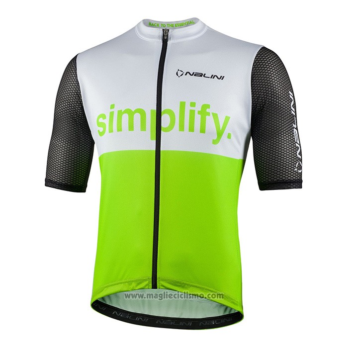 2022 Abbigliamento Ciclismo Nalini Verde Nero Manica Corta e Salopette