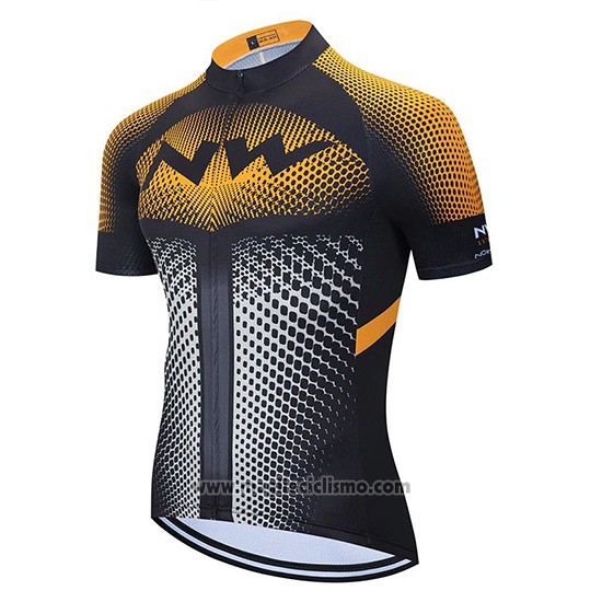 2020 Abbigliamento Ciclismo Northwave Arancione Nero Manica Corta e Salopette