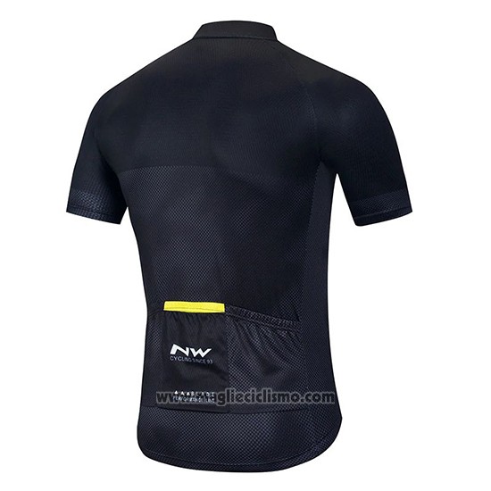 2020 Abbigliamento Ciclismo Northwave Grigio Nero Giallo Manica Corta e Salopette