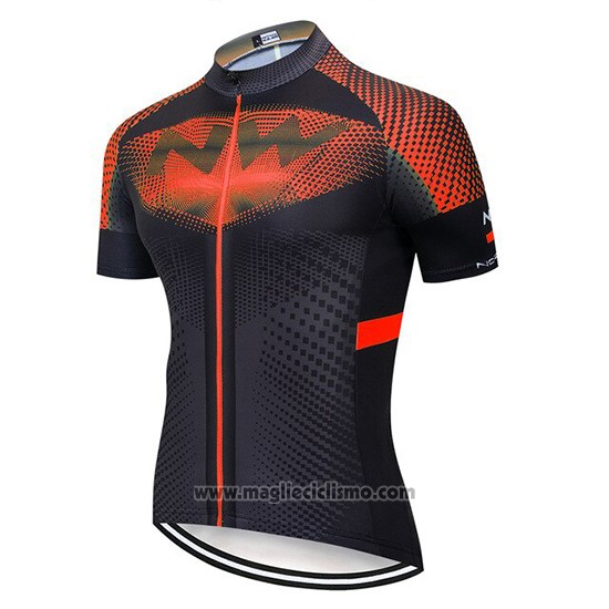 2020 Abbigliamento Ciclismo Northwave Nero Arancione Manica Corta e Salopette