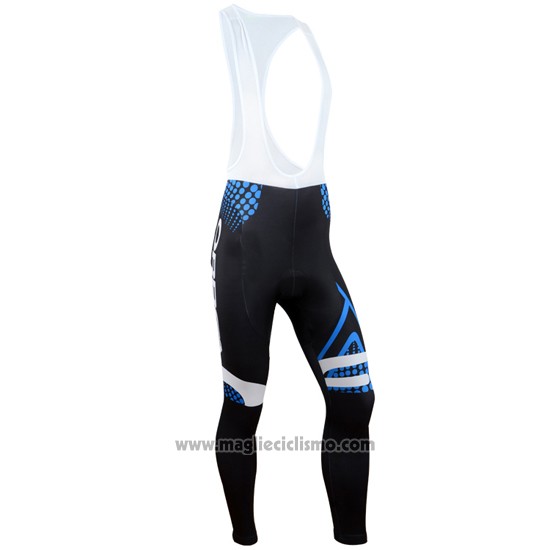 2014 Abbigliamento Ciclismo Orbea Nero e Blu Manica Lunga e Salopette
