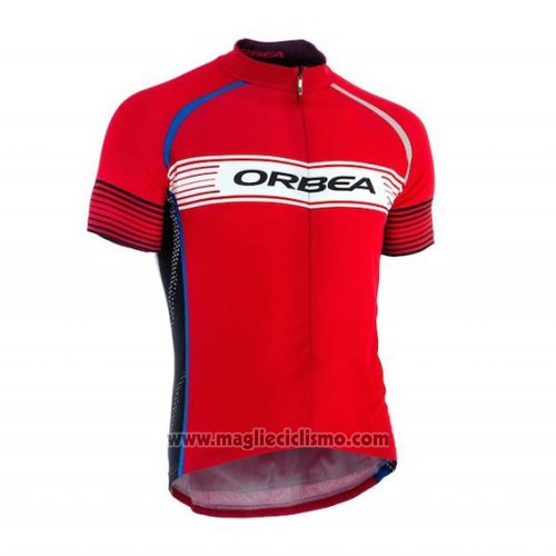 2015 Abbigliamento Ciclismo Orbea Rosso Manica Corta e Salopette