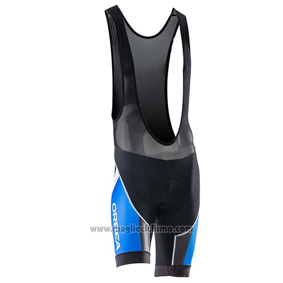 2017 Abbigliamento Ciclismo Orbea Bianco e Blu Manica Corta e Salopette