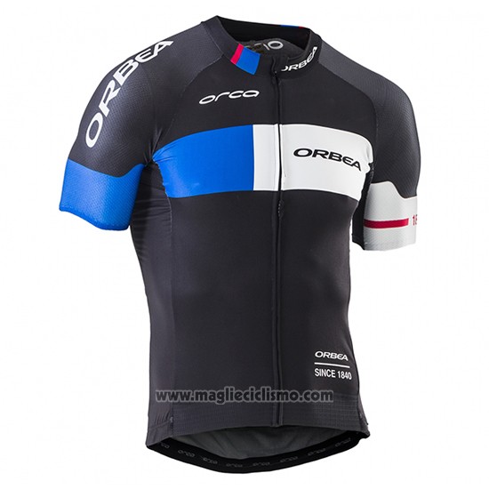 2017 Abbigliamento Ciclismo Orbea Nero Manica Corta e Salopette