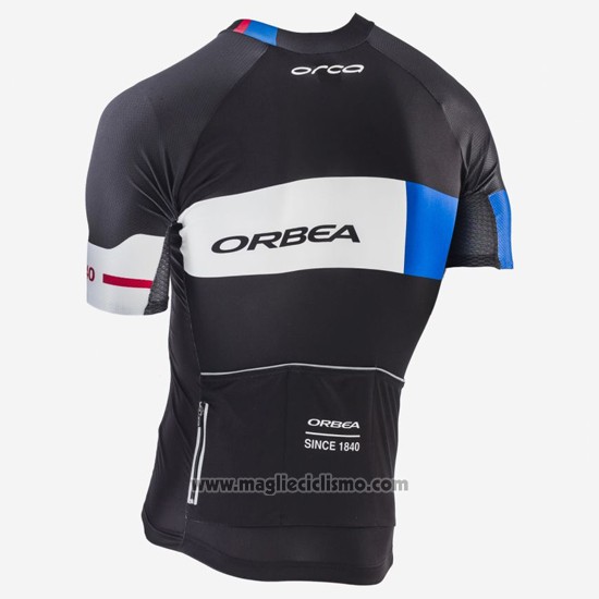 2017 Abbigliamento Ciclismo Orbea Nero Manica Corta e Salopette