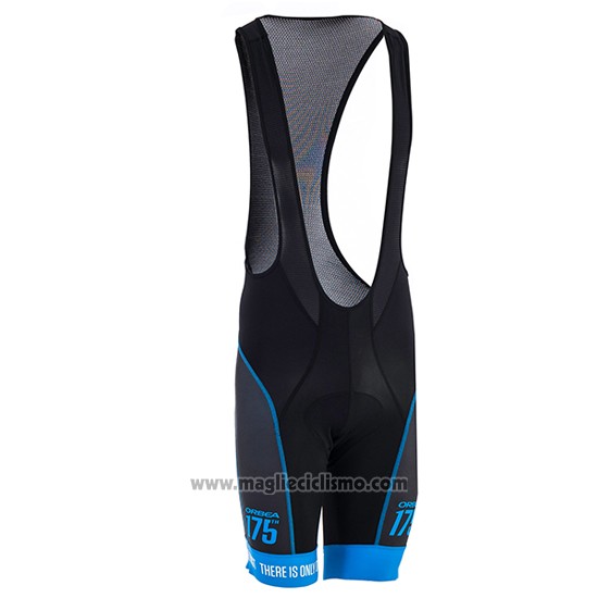 2017 Abbigliamento Ciclismo Orbea Nero e Blu Manica Corta e Salopette