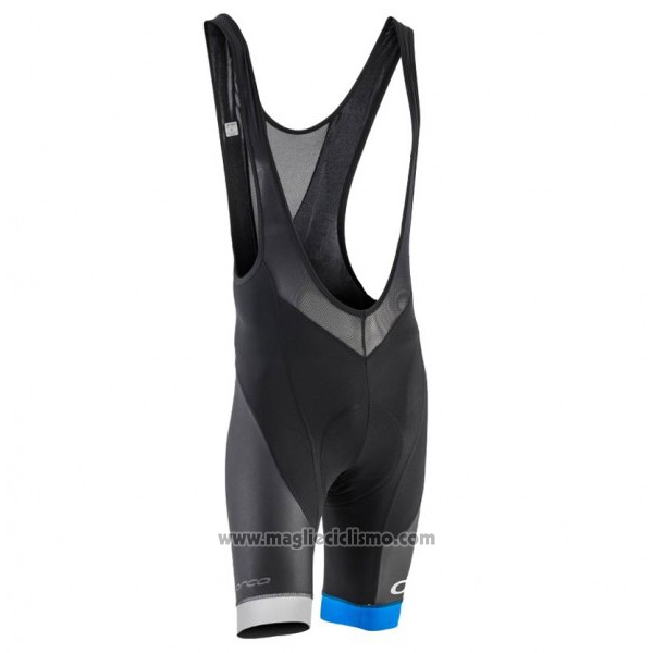 2017 Abbigliamento Ciclismo Orbea Nero e Blu Manica Corta e Salopette