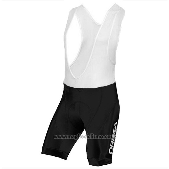 2018 Abbigliamento Ciclismo Orbea Factory Nero Verde Manica Corta e Salopette