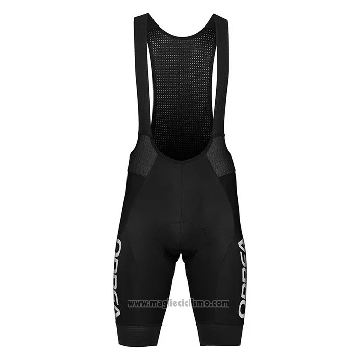 2021 Abbigliamento Ciclismo Orbea Bianco Nero Manica Corta e Salopette