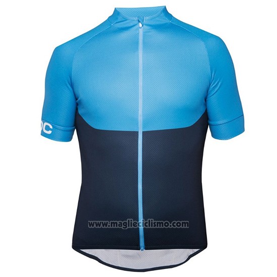 2018 Abbigliamento Ciclismo POC Essential XC Blu Manica Corta e Salopette