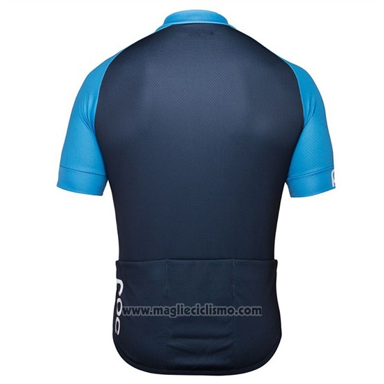 2018 Abbigliamento Ciclismo POC Essential XC Blu Manica Corta e Salopette
