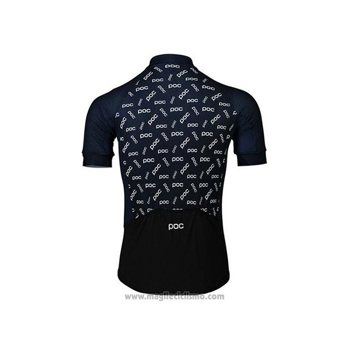 2020 Abbigliamento Ciclismo POC Nero Manica Corta e Salopette