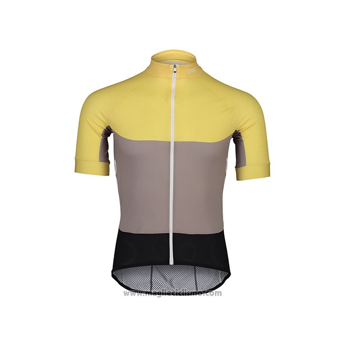 2021 Abbigliamento Ciclismo POC Giallo Manica Corta e Salopette