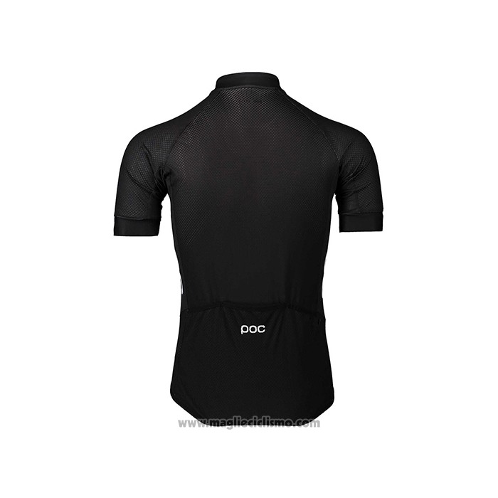 2021 Abbigliamento Ciclismo POC Nero Manica Corta e Salopette