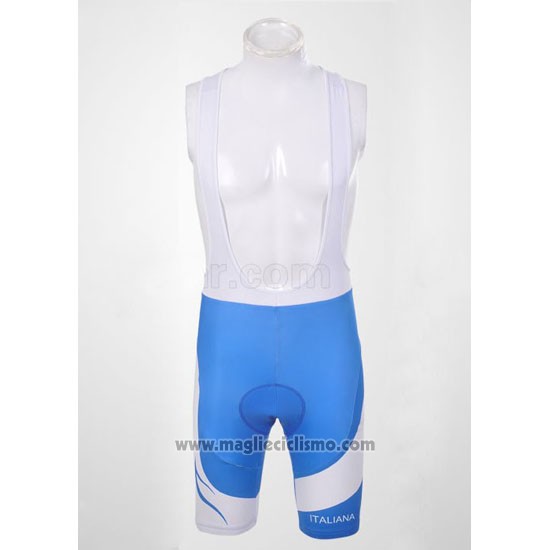 2011 Abbigliamento Ciclismo Pinarello Celeste e Bianco Manica Corta e Salopette