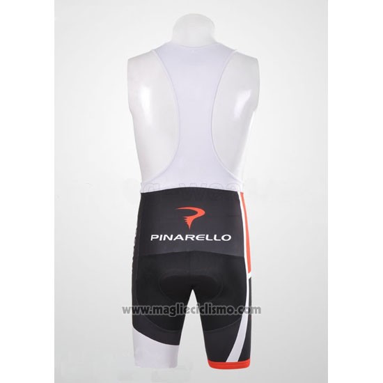 2012 Abbigliamento Ciclismo Pinarello Rosso e Bianco Manica Corta e Salopette
