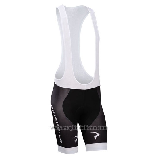 2014 Abbigliamento Ciclismo Pinarello Nero e Bianco Manica Corta e Salopette