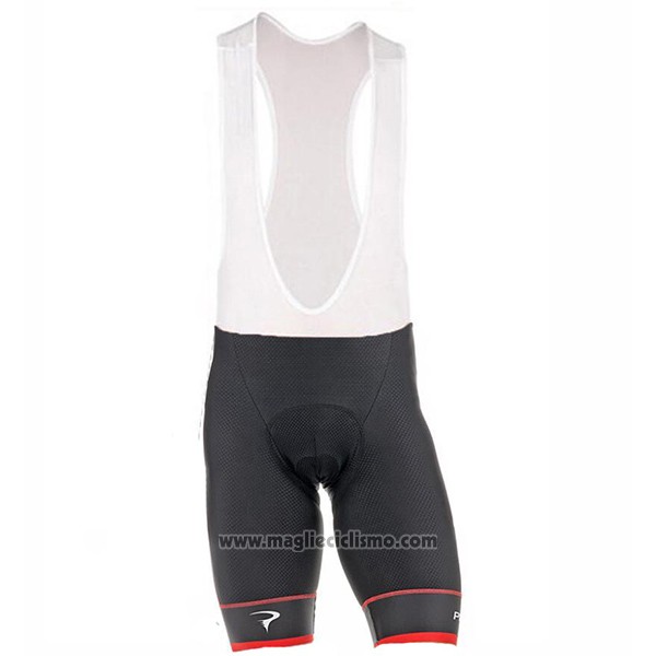 2017 Abbigliamento Ciclismo Pinarello Nero e Rosso Manica Corta e Salopette