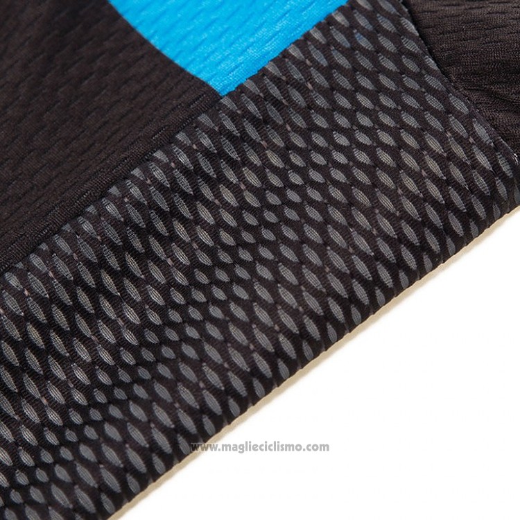 2018 Abbigliamento Ciclismo Pinarello Nero e Blu Manica Corta e Salopette