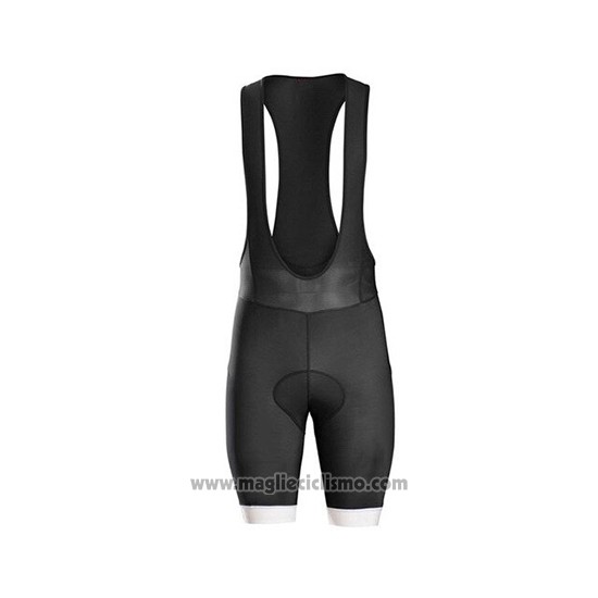 2019 Abbigliamento Ciclismo Ralph Bianco Nero Manica Corta e Salopette