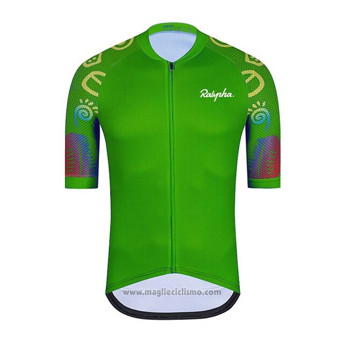 2021 Abbigliamento Ciclismo Ralph Verde Manica Corta e Salopette
