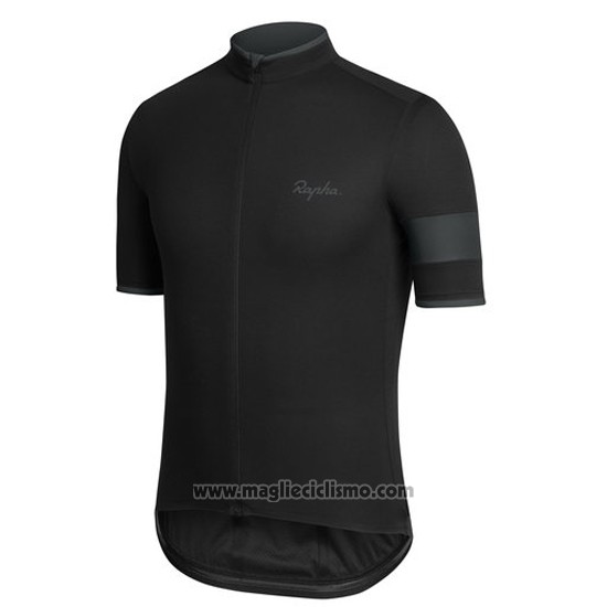 2016 Abbigliamento Ciclismo Rapha Bianco e Nero Manica Corta e Salopette