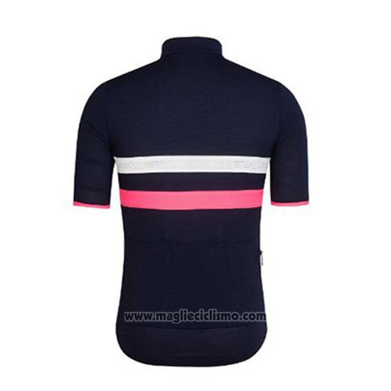2018 Abbigliamento Ciclismo Ralph Blu Scuro e Rosa Manica Corta e Salopette