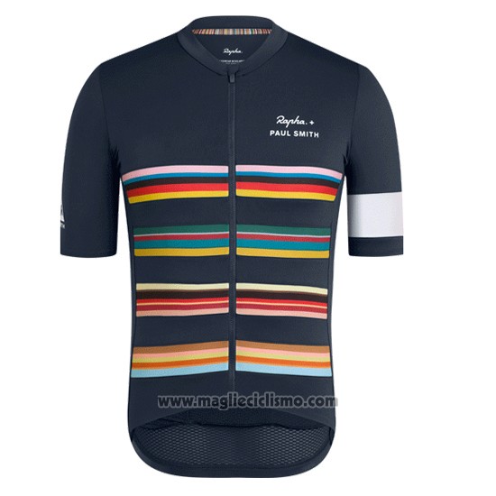 2019 Abbigliamento Ciclismo Paul Smith Rapha Spento Azul Manica Corta e Salopette