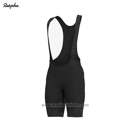 2019 Abbigliamento Ciclismo Rapha Nero Bianco Manica Corta e Salopette