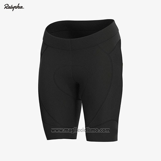 2019 Abbigliamento Ciclismo Rapha Nero Giallo Manica Corta e Salopette