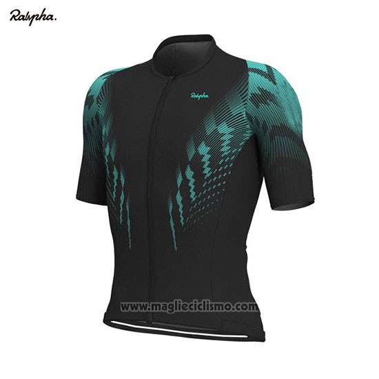 2019 Abbigliamento Ciclismo Rapha Nero Verde Manica Corta e Salopette