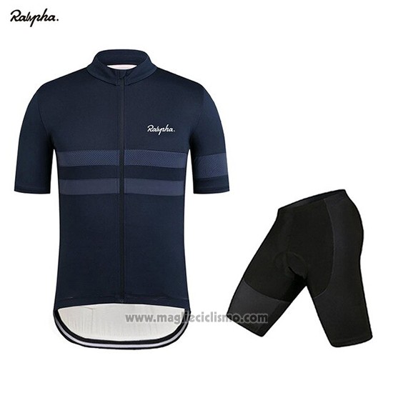 2019 Abbigliamento Ciclismo Rapha Spento Blu Manica Corta e Salopette