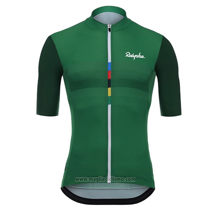 2020 Abbigliamento Ciclismo Rapha Verde Manica Corta e Salopette