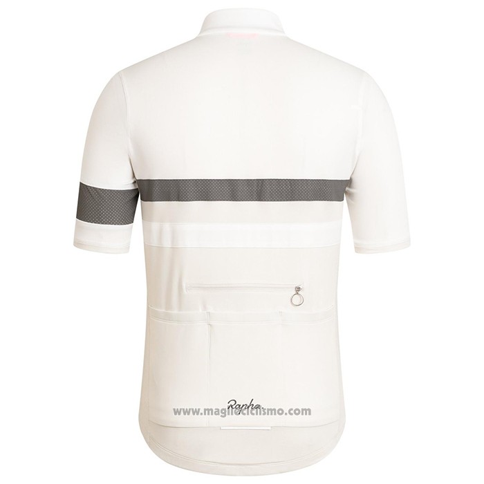 2021 Abbigliamento Ciclismo Rapha Bianco Manica Corta e Salopette