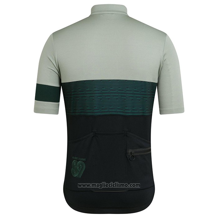 2021 Abbigliamento Ciclismo Rapha Chiaro Verde Manica Corta e Salopette