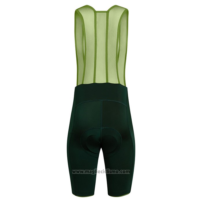 2021 Abbigliamento Ciclismo Rapha Verde Manica Corta e Salopette