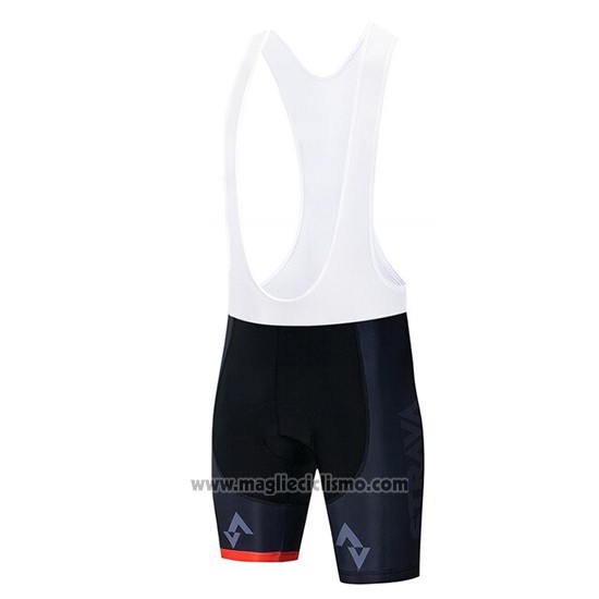 2019 Abbigliamento Ciclismo STRAVA Nero Manica Corta e Salopette