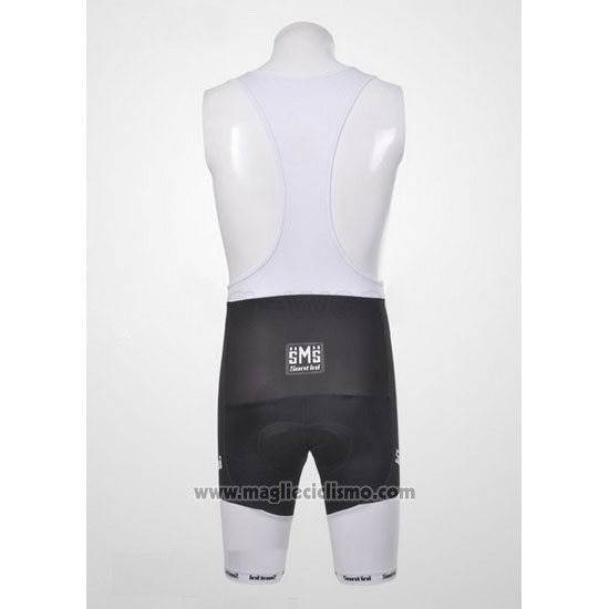 2011 Abbigliamento Ciclismo Santini Bianco Manica Corta e Salopette