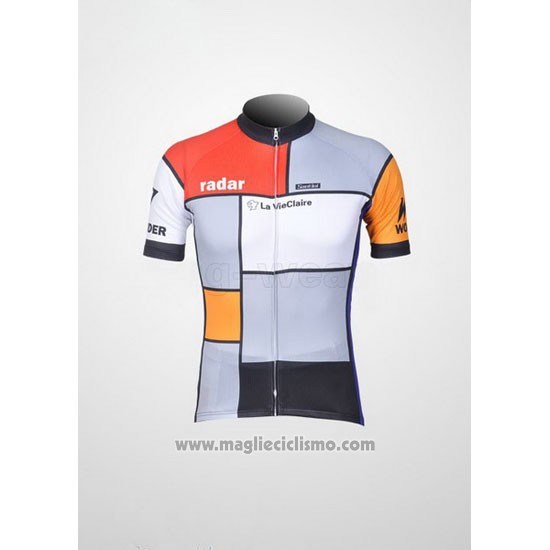 2011 Abbigliamento Ciclismo Santini Bianco e Grigio Manica Corta e Salopette