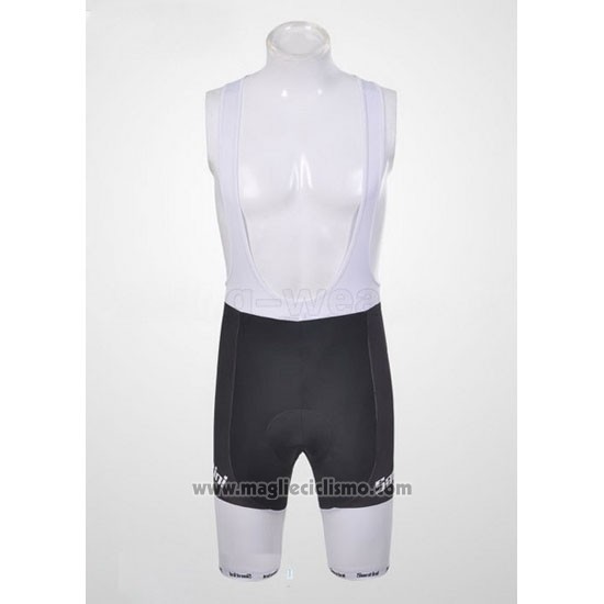 2011 Abbigliamento Ciclismo Santini Nero Manica Corta e Salopette