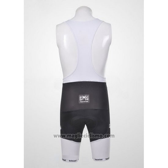 2011 Abbigliamento Ciclismo Santini Nero Manica Corta e Salopette