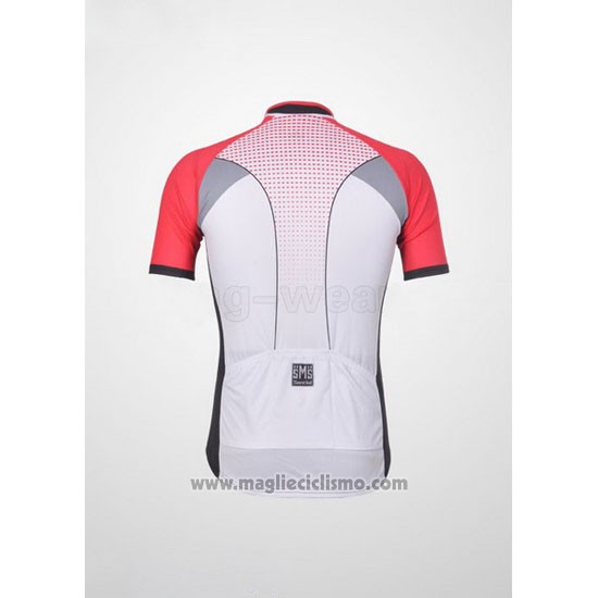 2011 Abbigliamento Ciclismo Santini Rosso e Bianco Manica Corta e Salopette