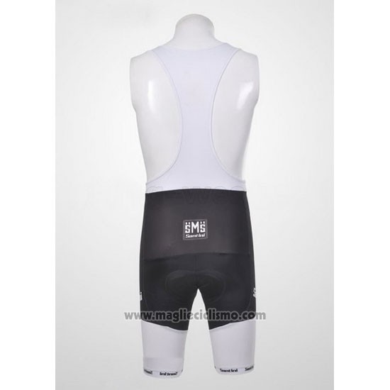2011 Abbigliamento Ciclismo Santini Rosso e Bianco Manica Corta e Salopette