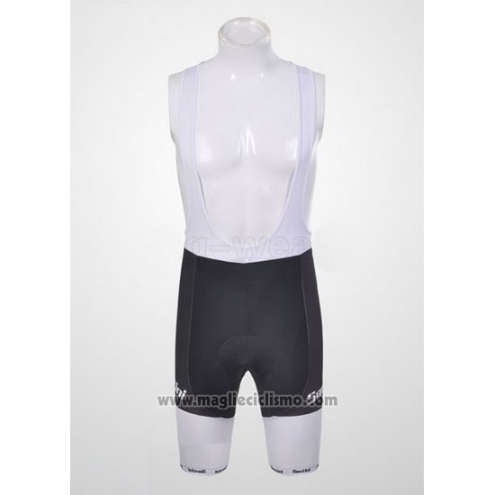 2011 Abbigliamento Ciclismo Santini Verde e Bianco Manica Corta e Salopette