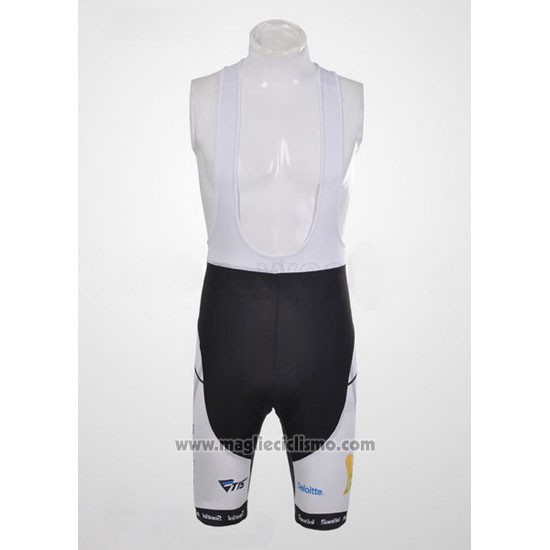 2012 Abbigliamento Ciclismo Santini Nero e Grigio Manica Corta e Salopette