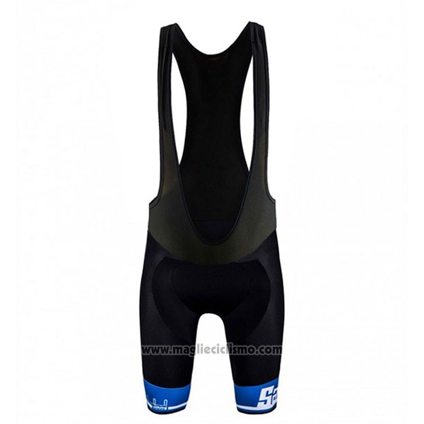 2017 Abbigliamento Ciclismo Santini Photon Blu e Bianco Manica Corta e Salopette